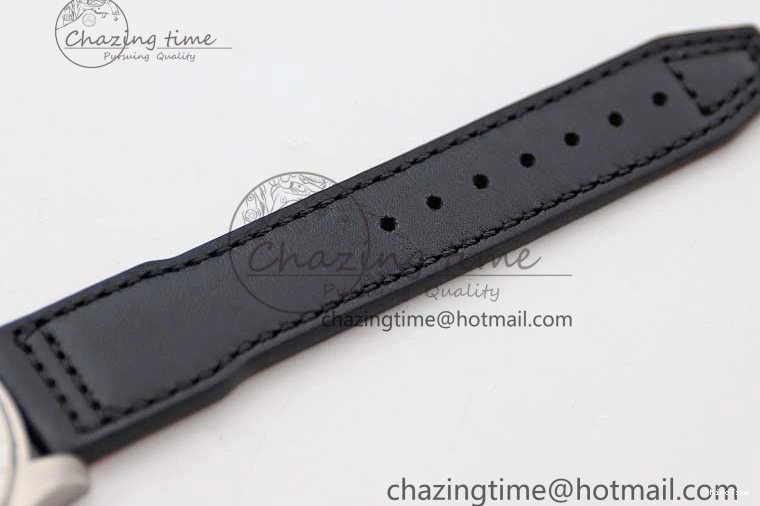MIROTIME 0421 Vibrant Mark XVIII IW327001 SS M+F 1:1 Best Edition Black Dial on Black Leather Strap A 7055